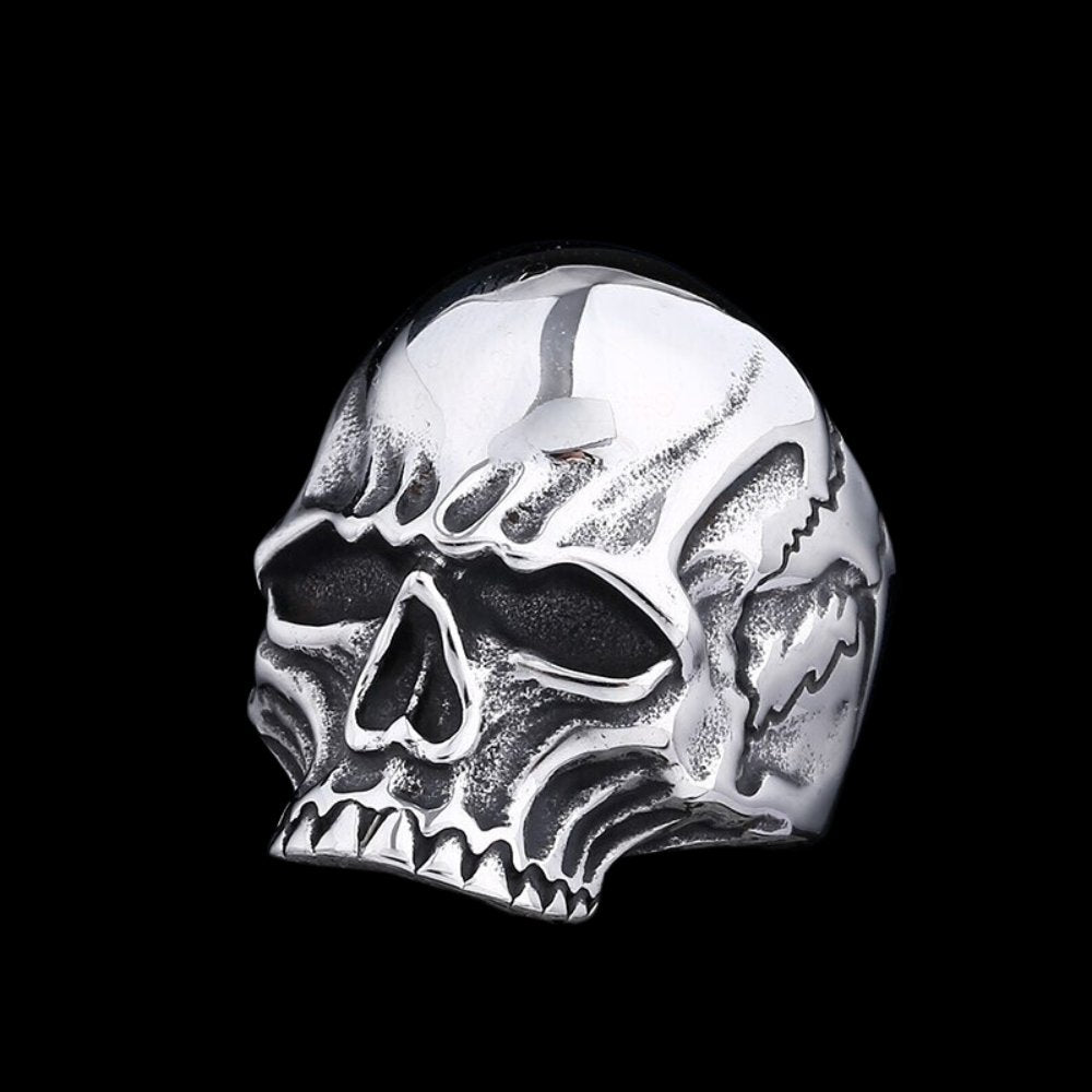 Biker Skull Ring - Chrome Cult