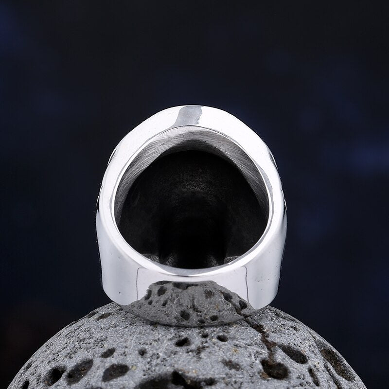 Biker Skull Ring - Chrome Cult