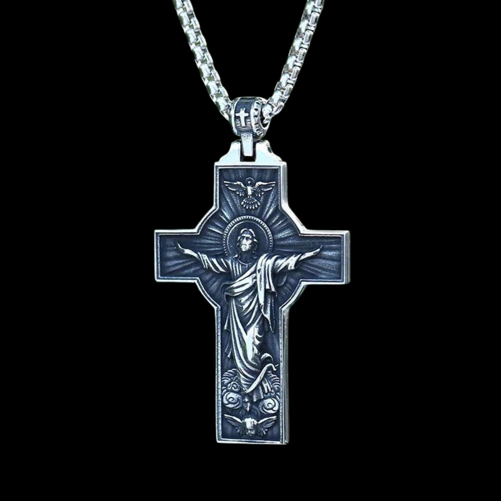 Crucifixion Of Jesus Christ Cross Pendant - Chrome Cult