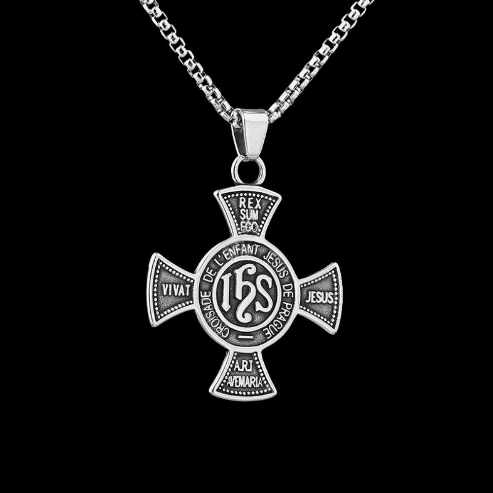 Crusade Of The Infant Jesus Of Prague Pendant - Chrome Cult