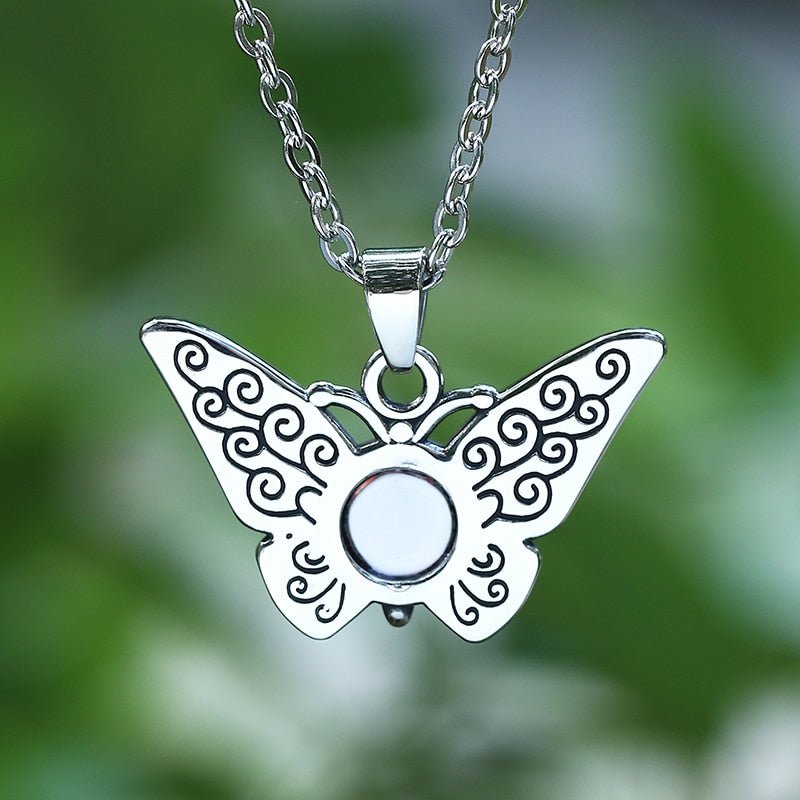 Evil Eye Butterfly Pendant - Chrome Cult