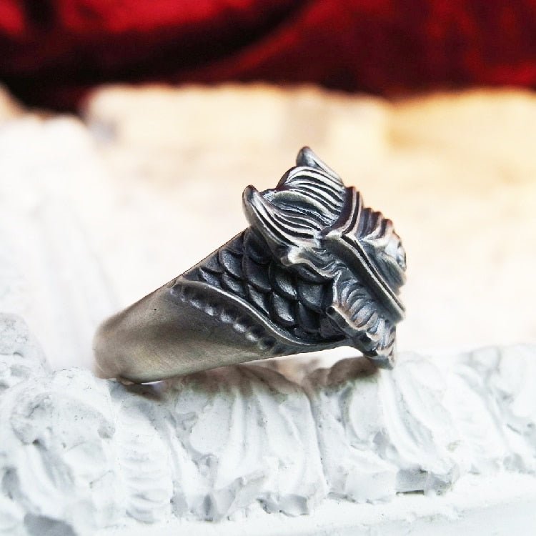 Eye Feather Ring - Chrome Cult