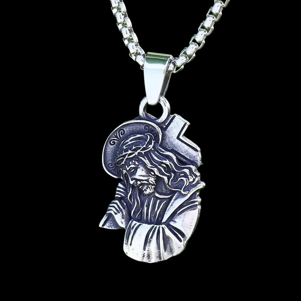 Good Friday Jesus Pendant - Chrome Cult