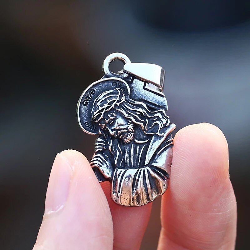 Good Friday Jesus Pendant - Chrome Cult