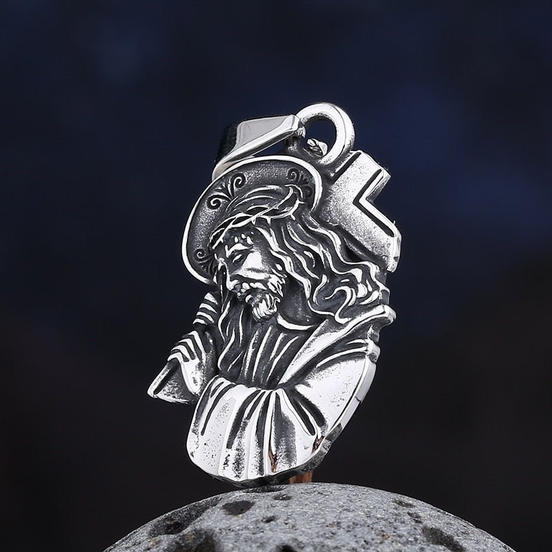 Good Friday Jesus Pendant - Chrome Cult