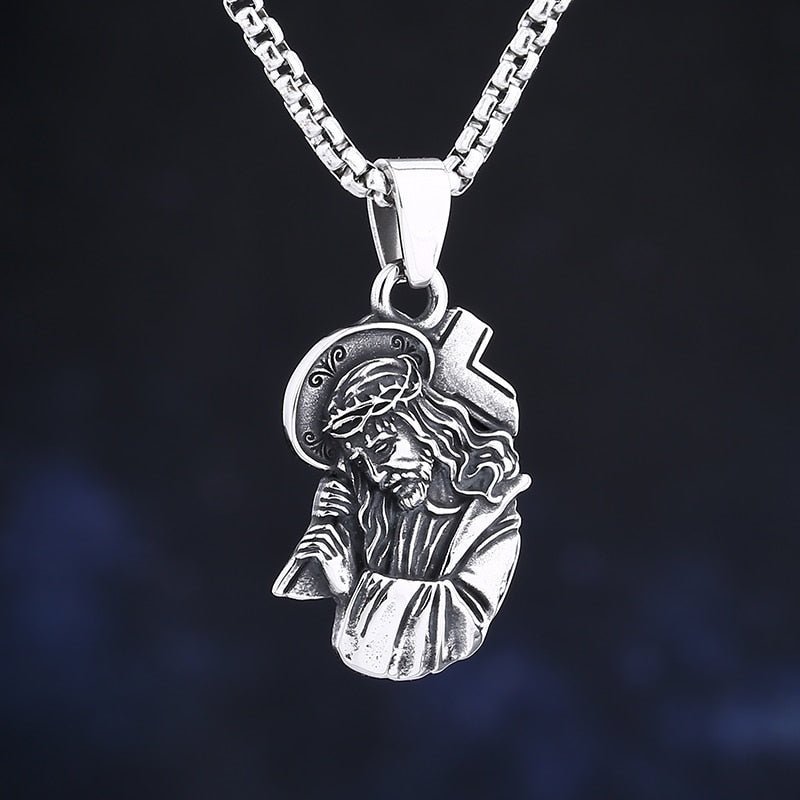 Good Friday Jesus Pendant - Chrome Cult