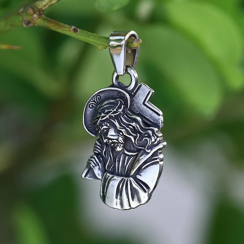 Good Friday Jesus Pendant - Chrome Cult