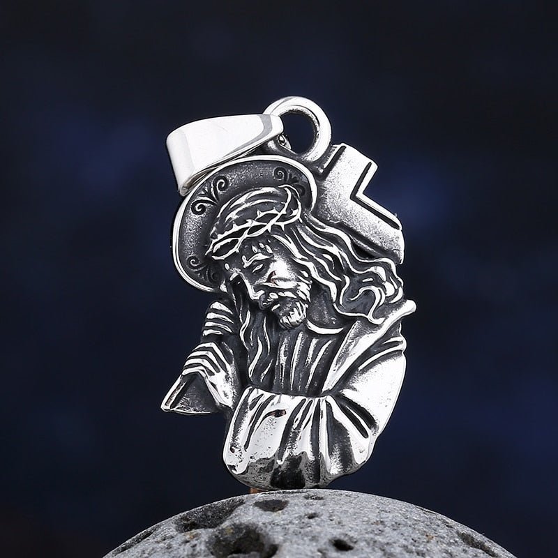 Good Friday Jesus Pendant - Chrome Cult