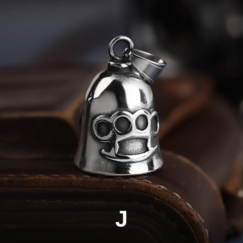 Gothic Guardian Bell Pendant - Chrome Cult
