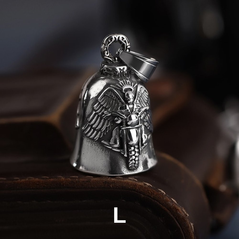 Gothic Guardian Bell Pendant - Chrome Cult
