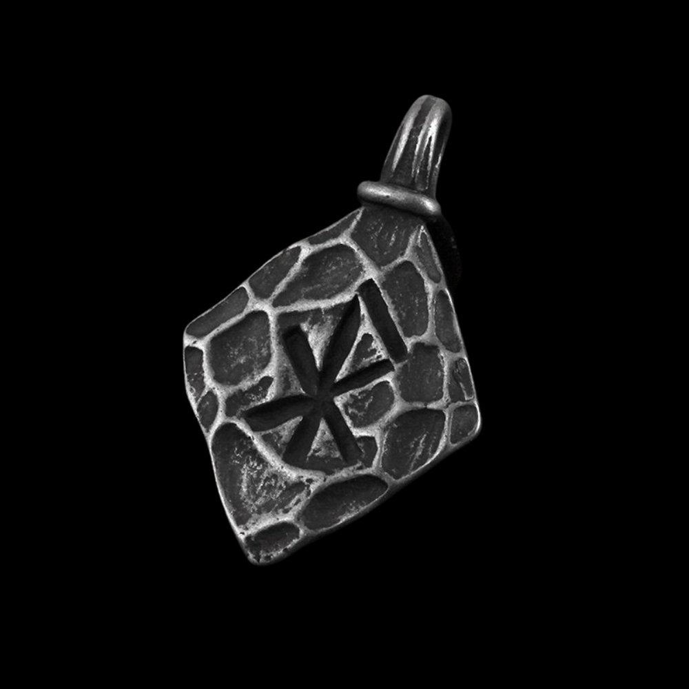 Love Bind Rune Spear Pendant - Chrome Cult