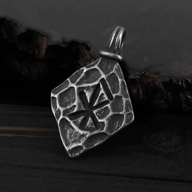 Love Bind Rune Spear Pendant - Chrome Cult