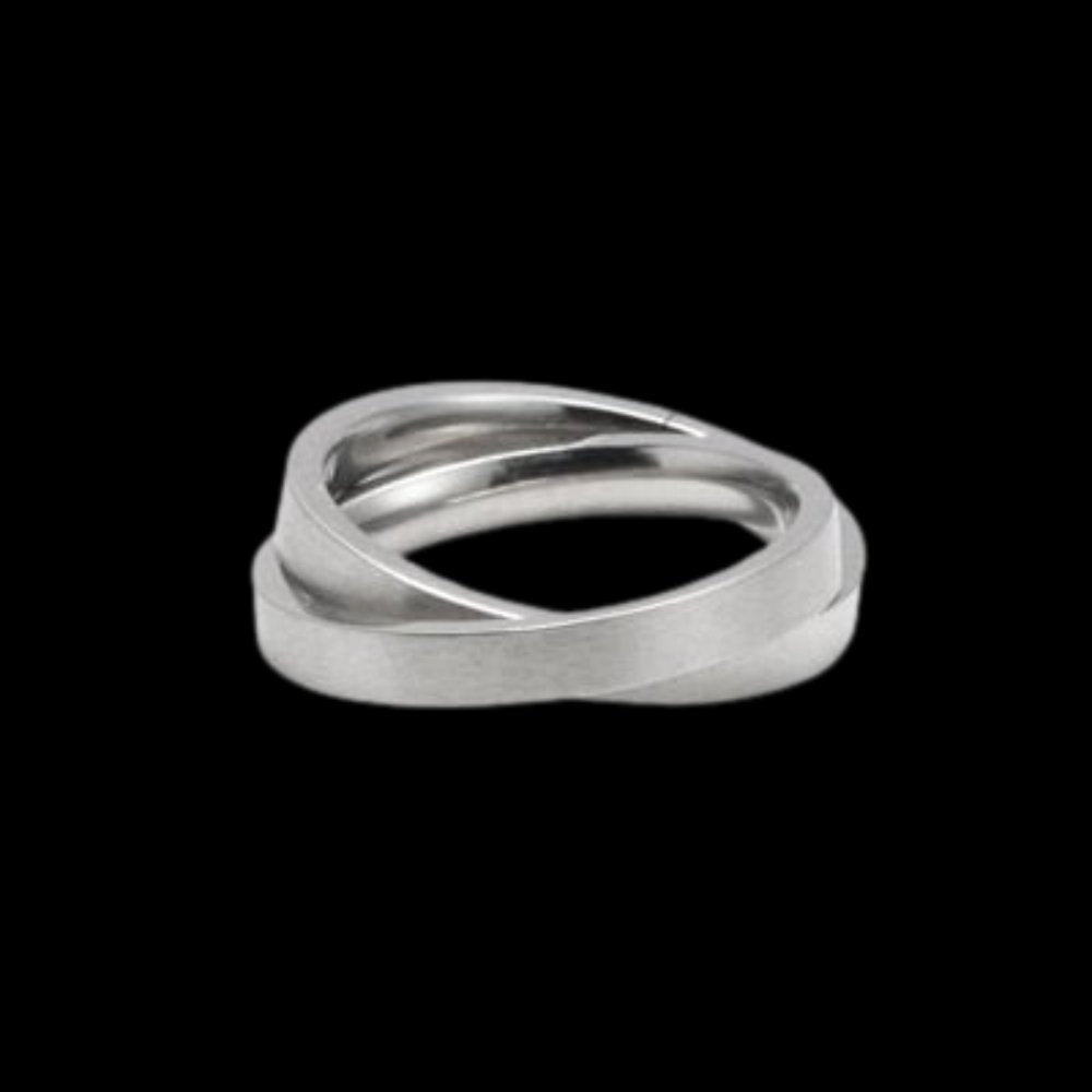 Minimal Duet Ring - Chrome Cult