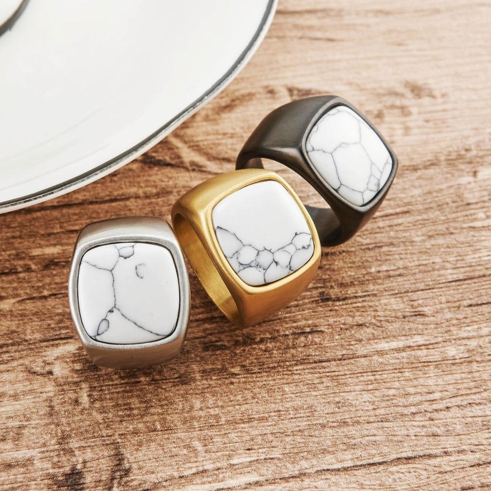 Minimal Gem Sigil Ring - Chrome Cult