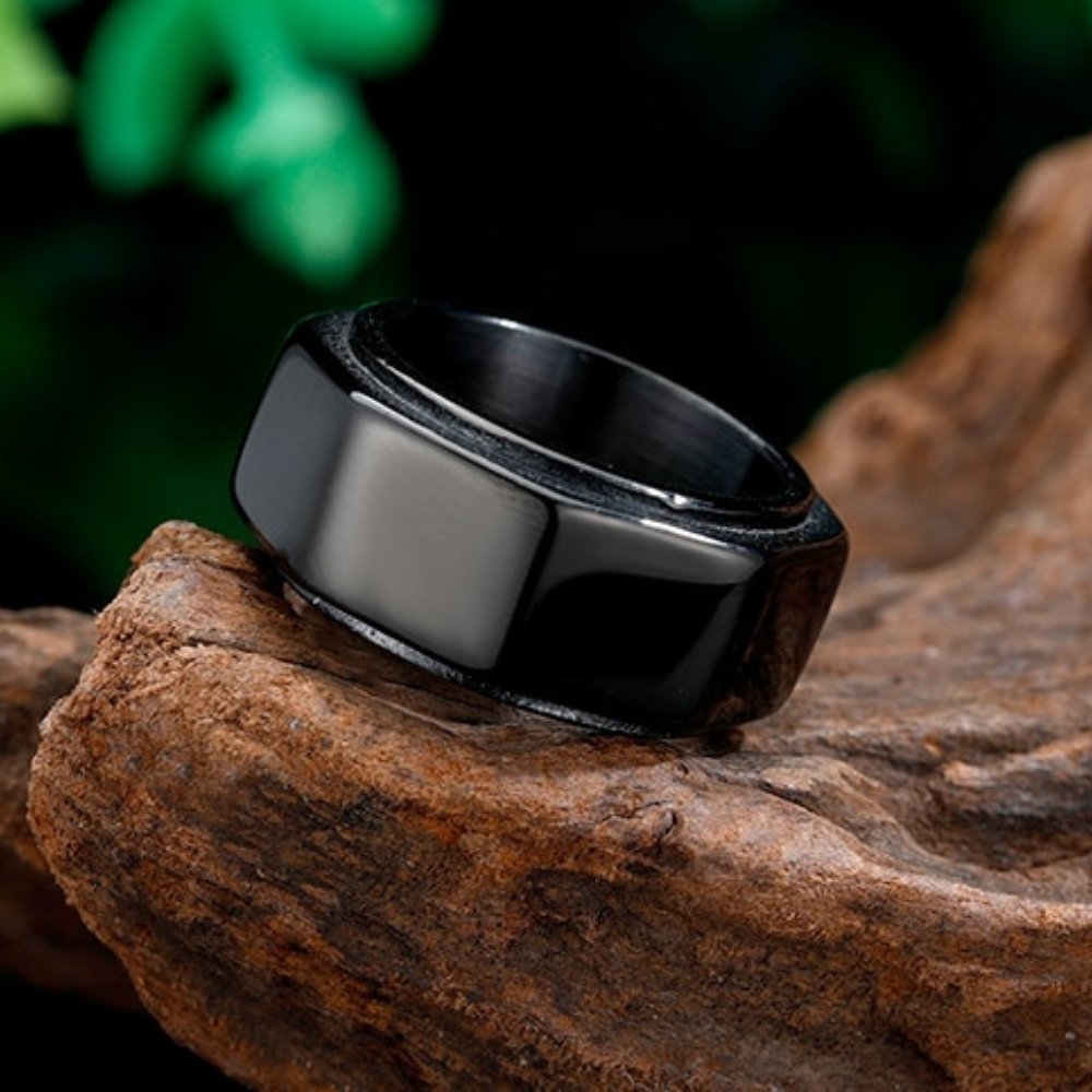 Octagon Screw Nut Ring - Chrome Cult