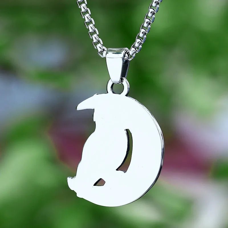Pentagram Luna Owl Pendant - Chrome Cult