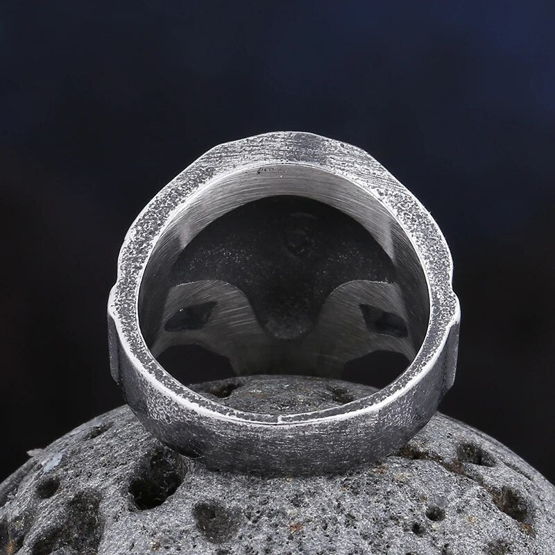 Stone Skull Ring - Chrome Cult