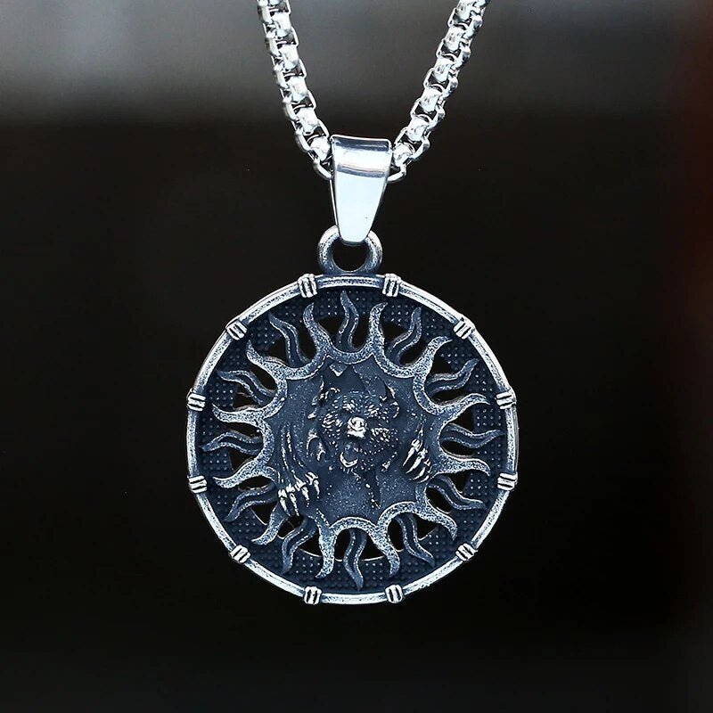 Sun Bear Pendant - Chrome Cult