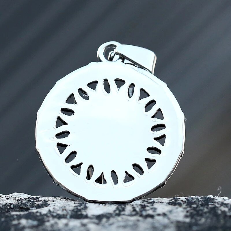 Sun Bear Pendant - Chrome Cult