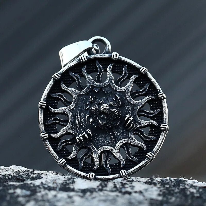Sun Bear Pendant - Chrome Cult