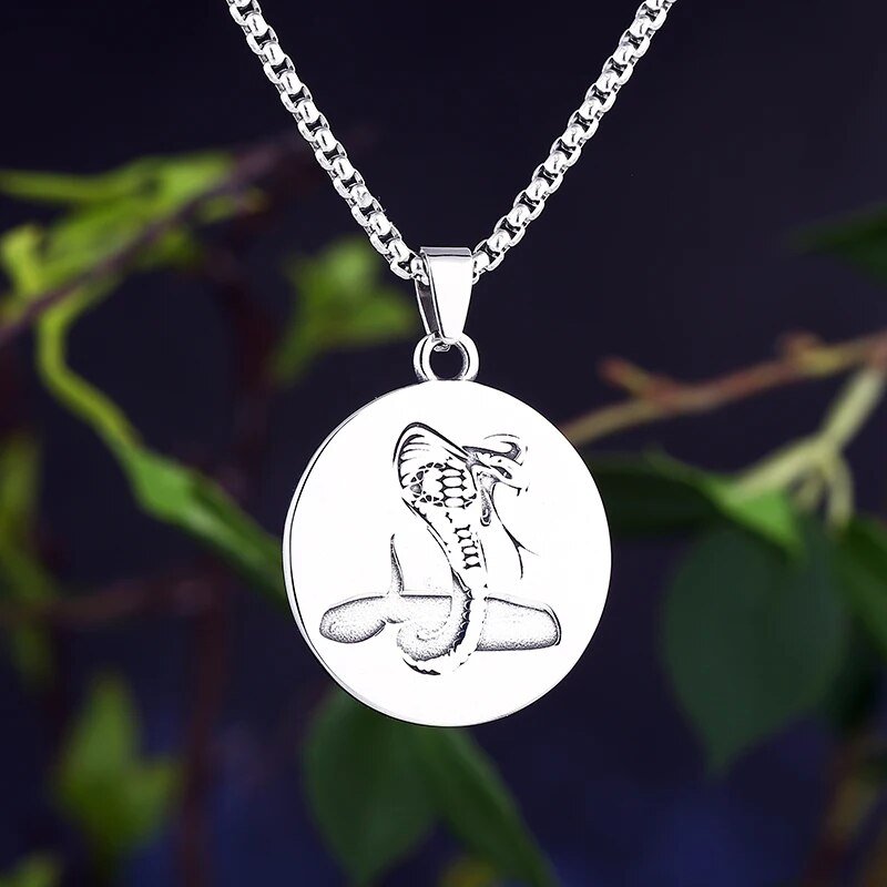 The Battle Of The Cobra Snake Pendant - Chrome Cult