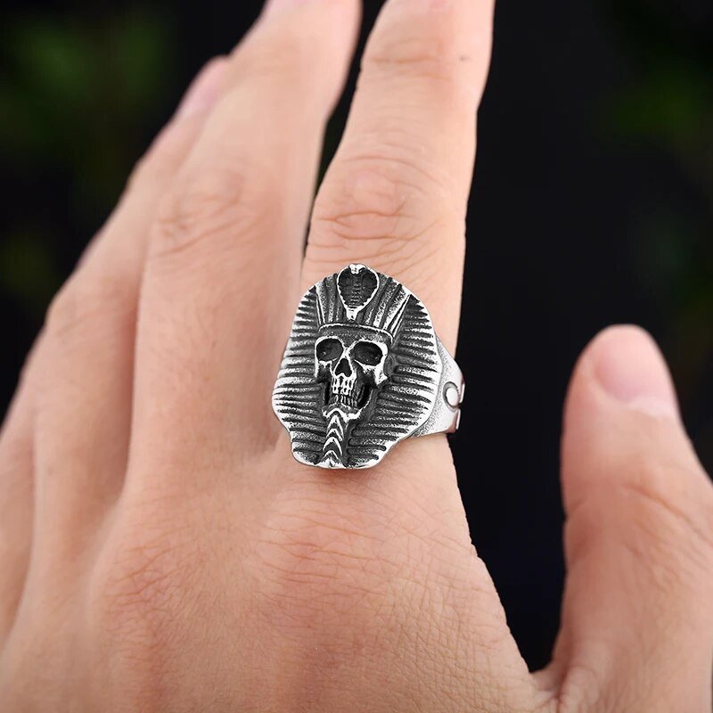 The Reign of The Pharaoh's Skull Ring - Chrome Cult