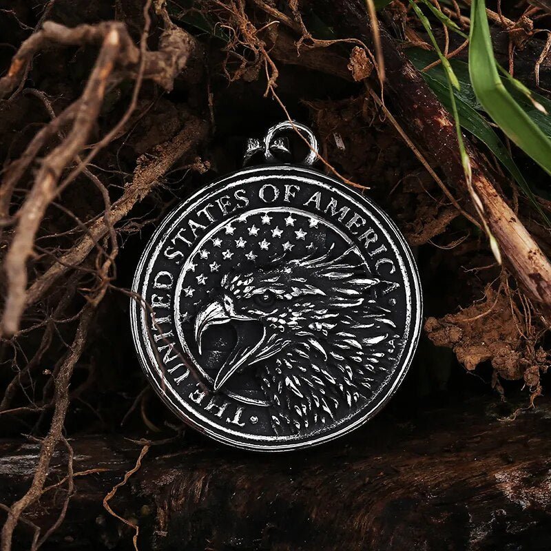 The United States of America Eagle Pendant - Chrome Cult