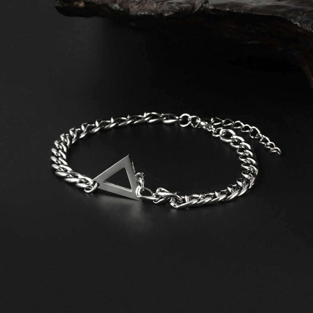 Triangle Cuban Bracelet - Chrome Cult