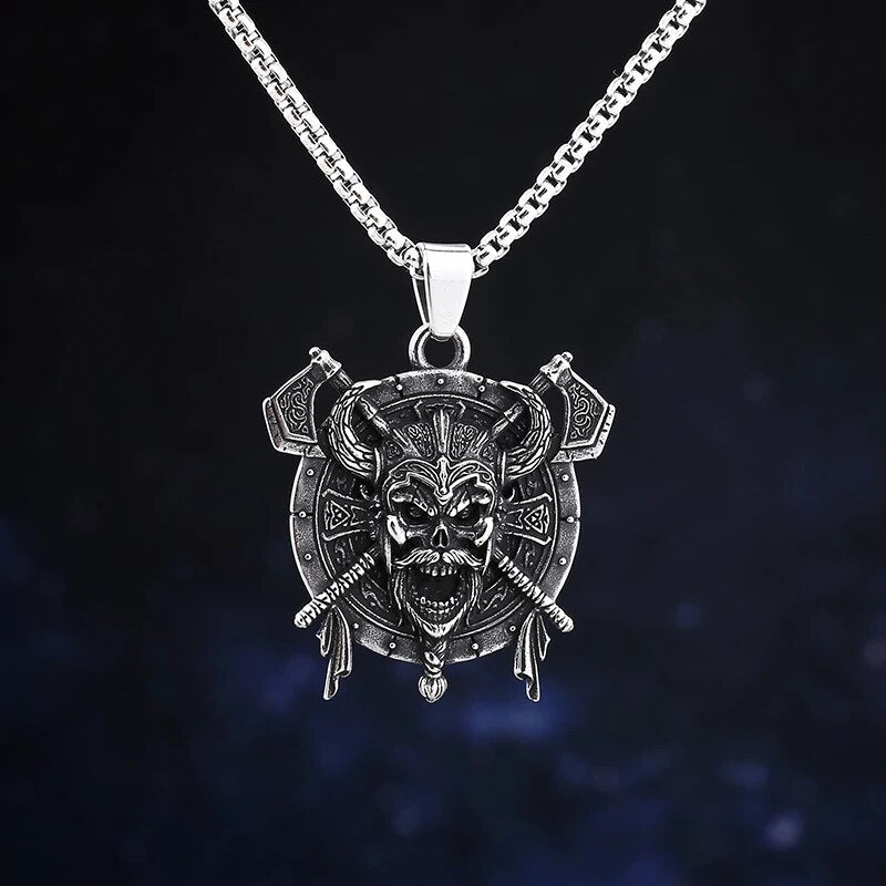 Viking Lost At Sea Pendant - Chrome Cult