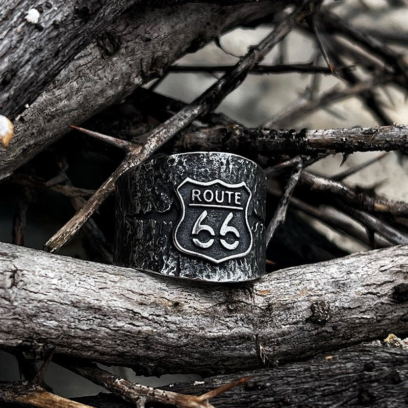 Vintage Route 66 Ring - Chrome Cult
