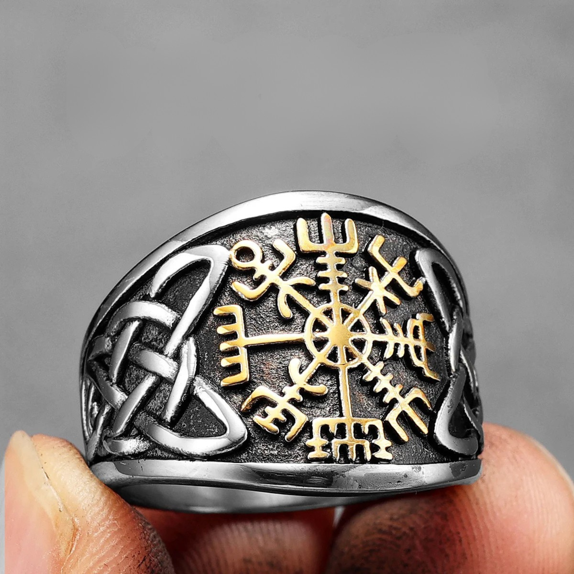 Aegir’s Compass Rune Ring