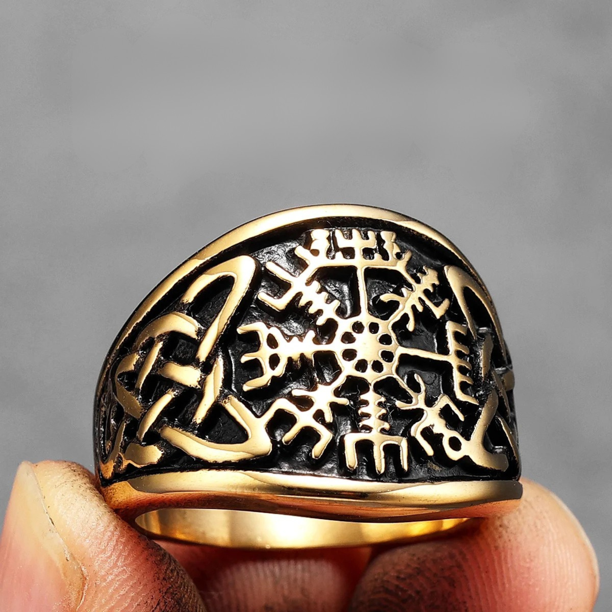Aegir’s Compass Rune Ring