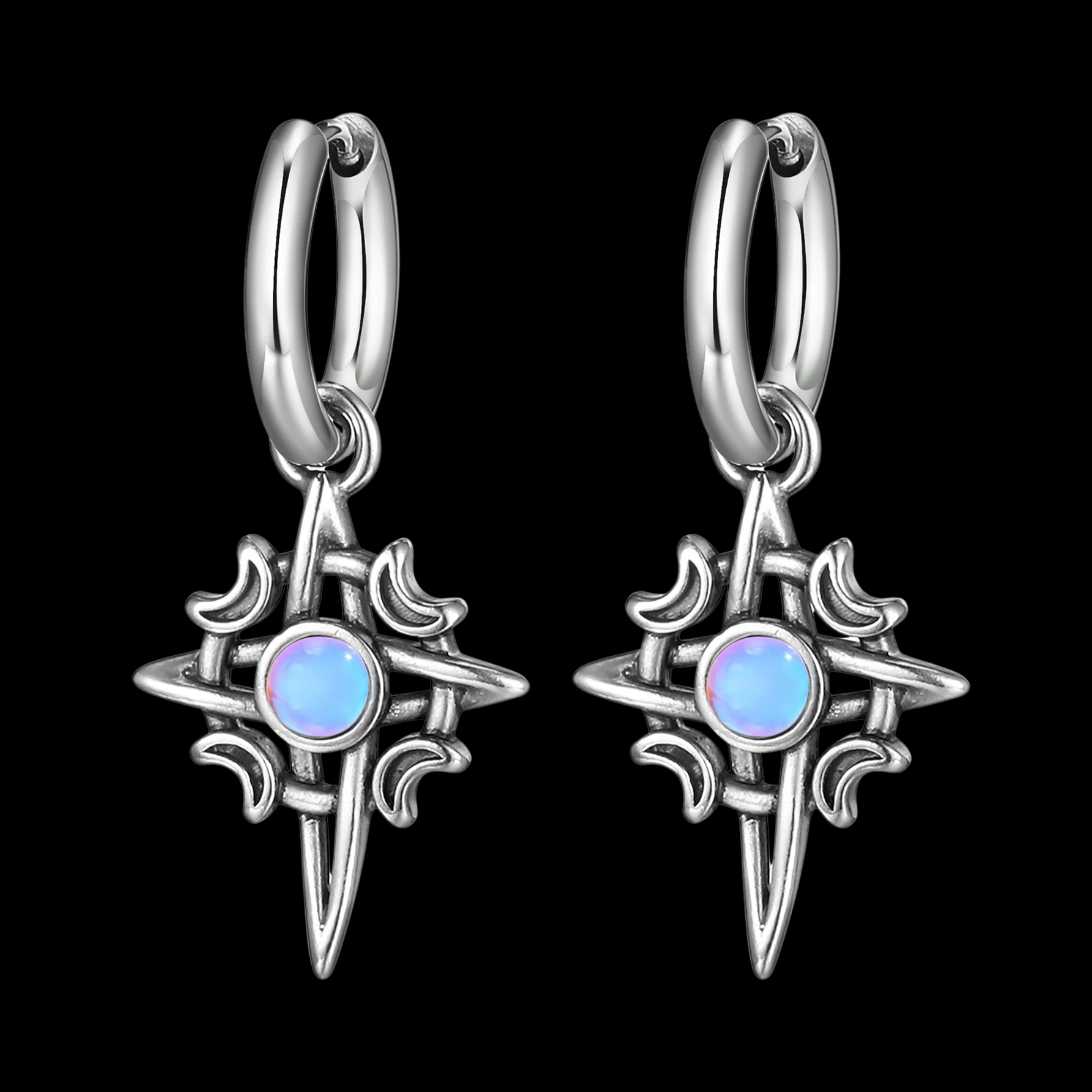 Moonlit Relic Drop Earrings