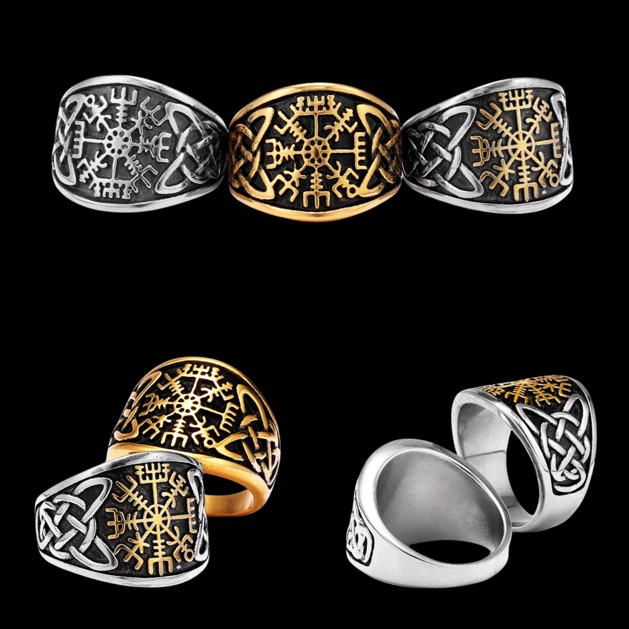 Aegir’s Compass Rune Ring