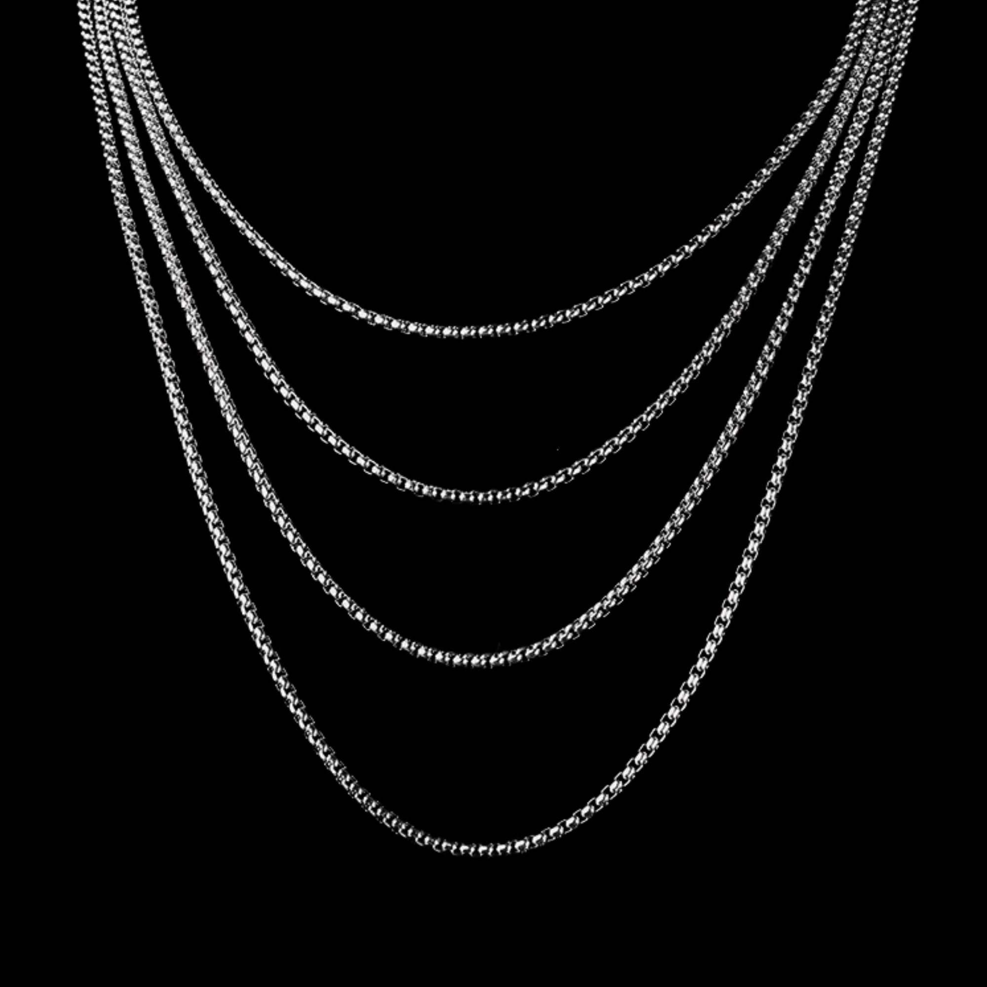 Box Chain – 316L Stainless Steel Gothic Jewelry by Chrome Cult