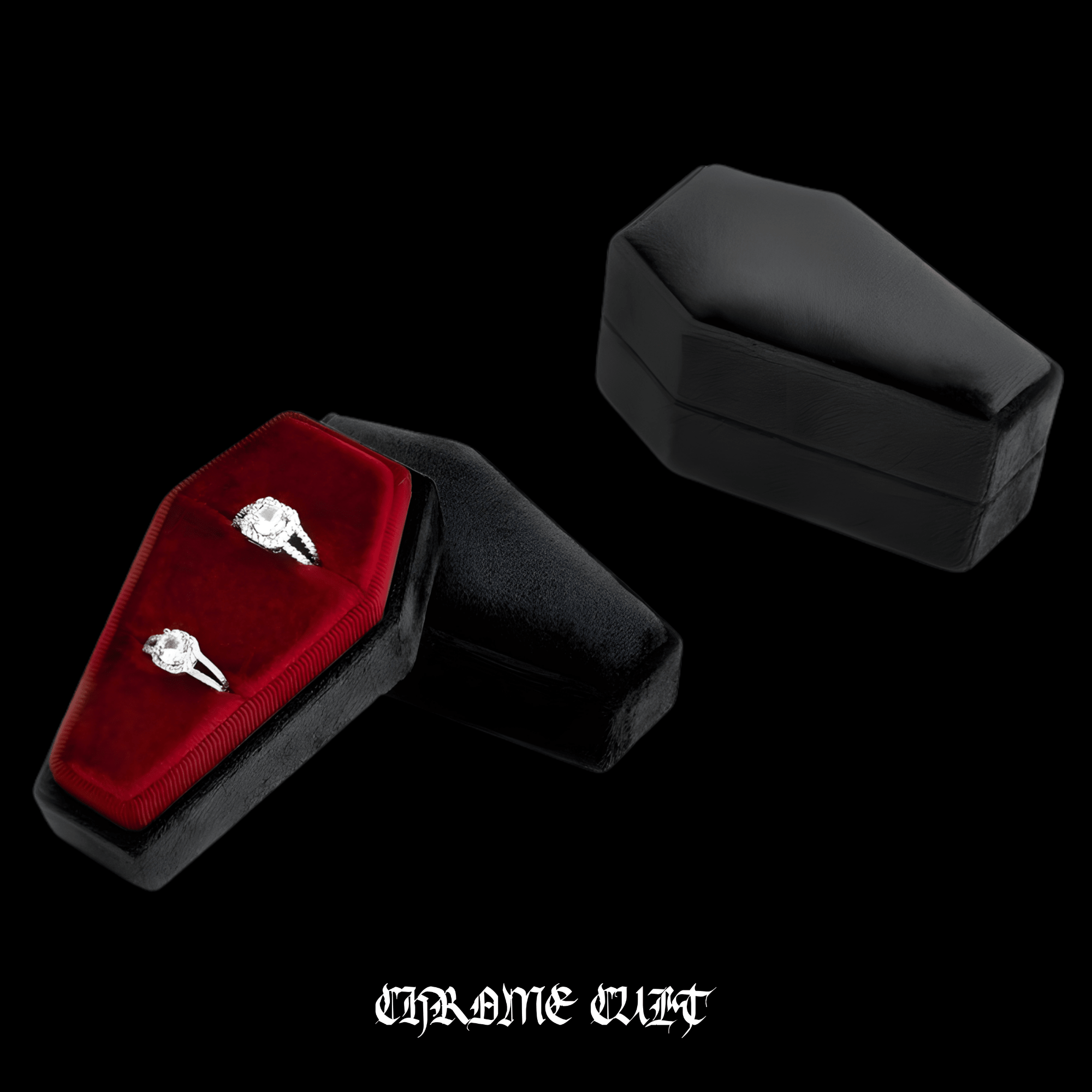 Coffin of Possessions™ Mini – Gothic Jewelry Box – 316L Stainless Steel Gothic Jewelry by Chrome Cult