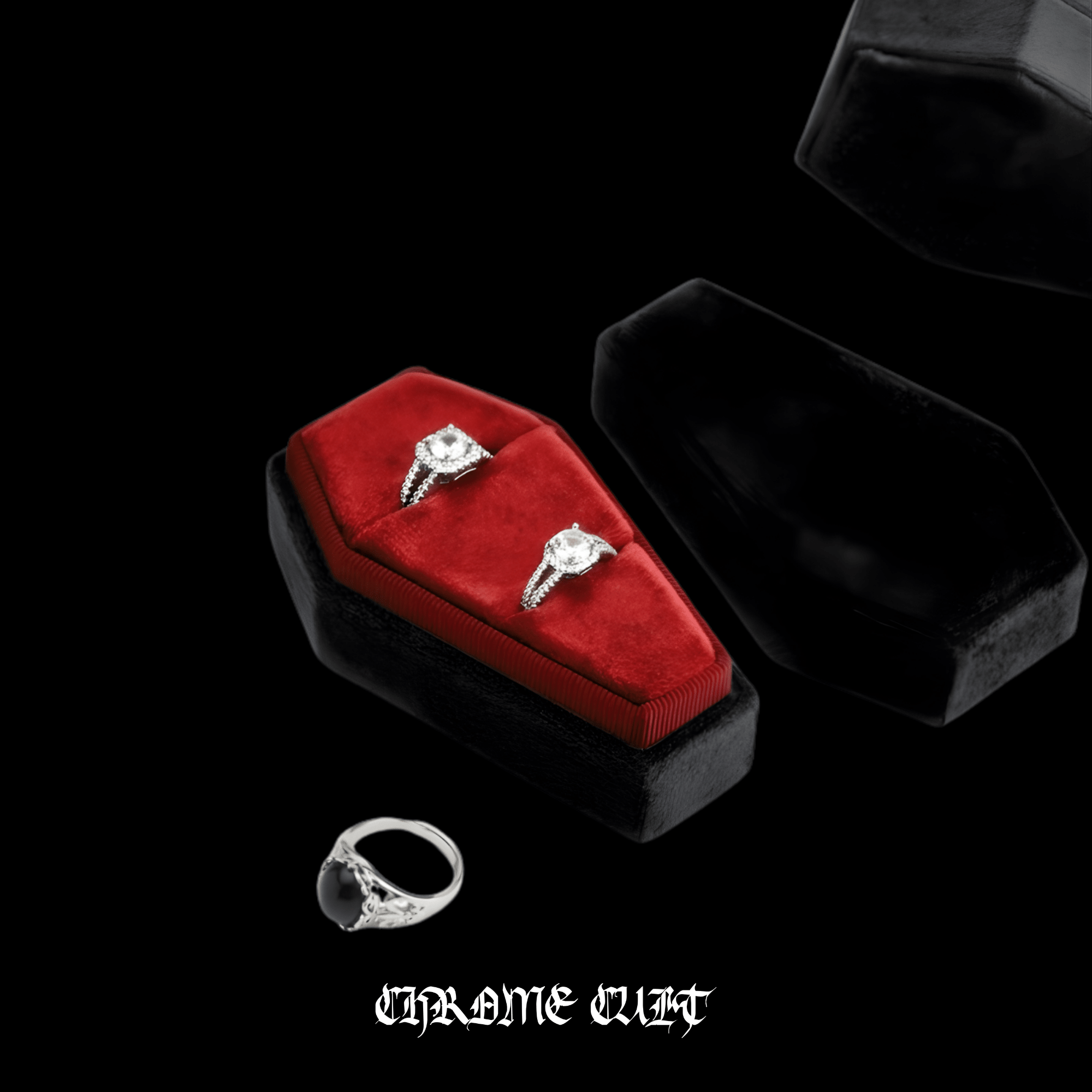 Coffin of Possessions™ Mini – Gothic Jewelry Box – 316L Stainless Steel Gothic Jewelry by Chrome Cult