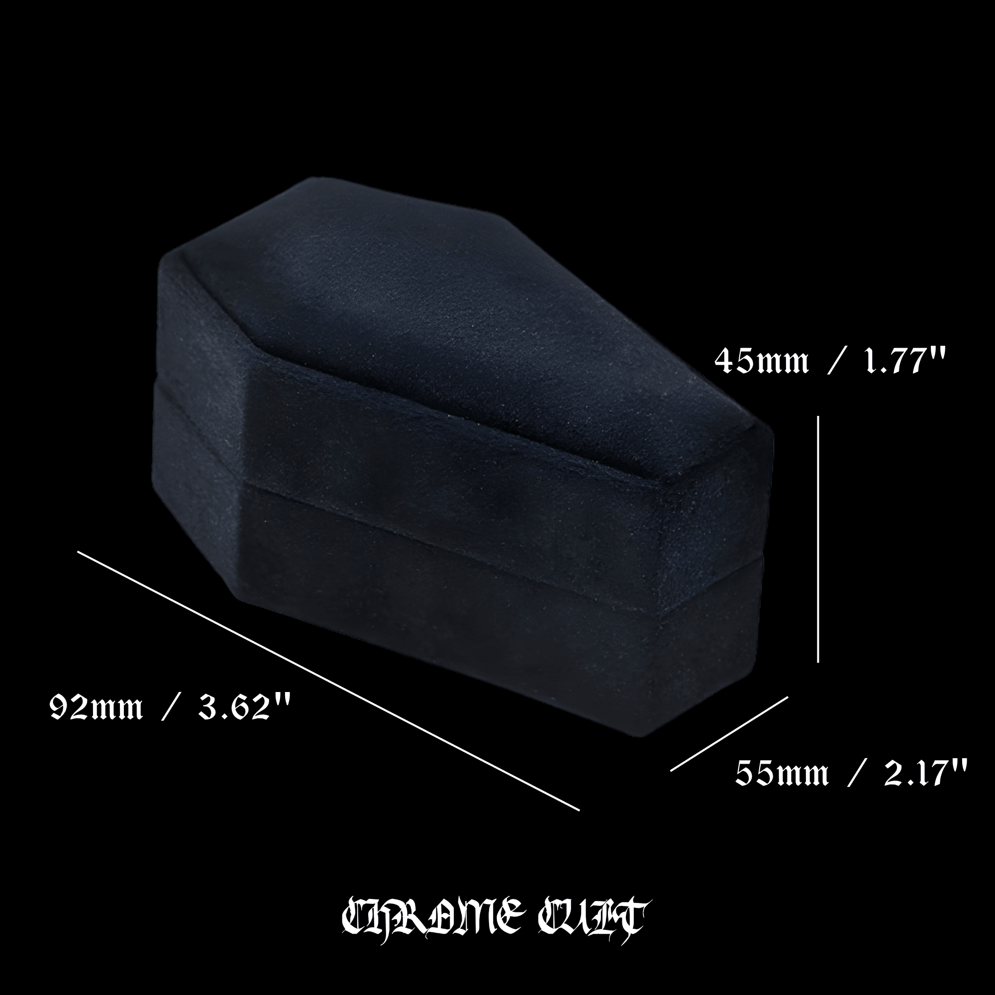 Coffin of Possessions™ Mini – Gothic Jewelry Box – 316L Stainless Steel Gothic Jewelry by Chrome Cult