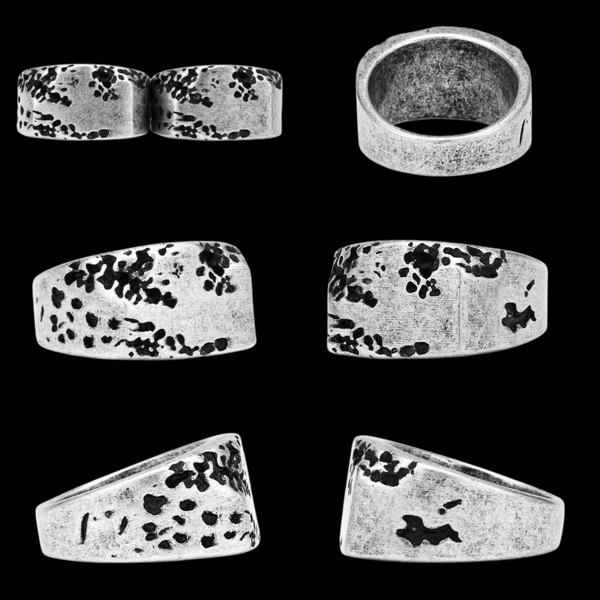 Corrosion Ring – Stainless Steel Gothic Punk Biker Alternative Jewelry by Chrome Cult