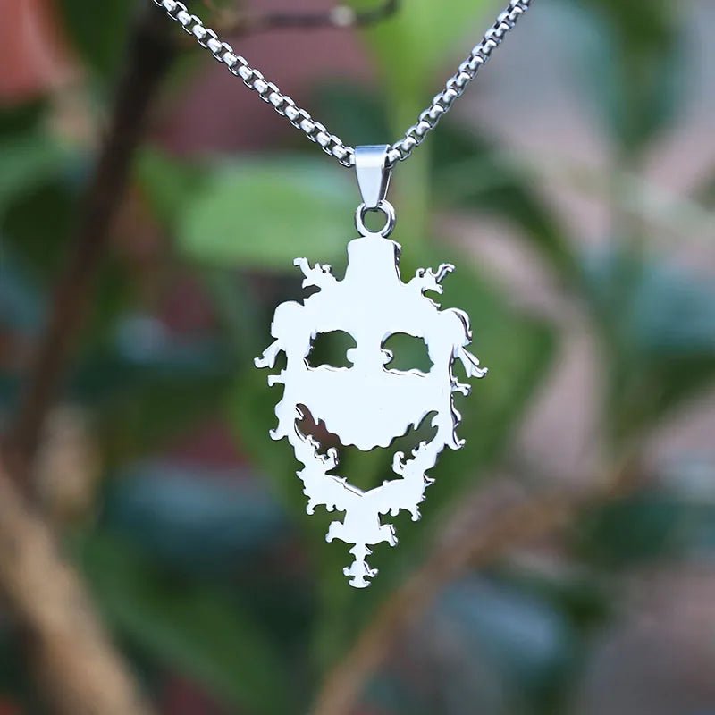 Court of the Hollow Jester Pendant – 316L Stainless Steel Gothic Jewelry by Chrome Cult