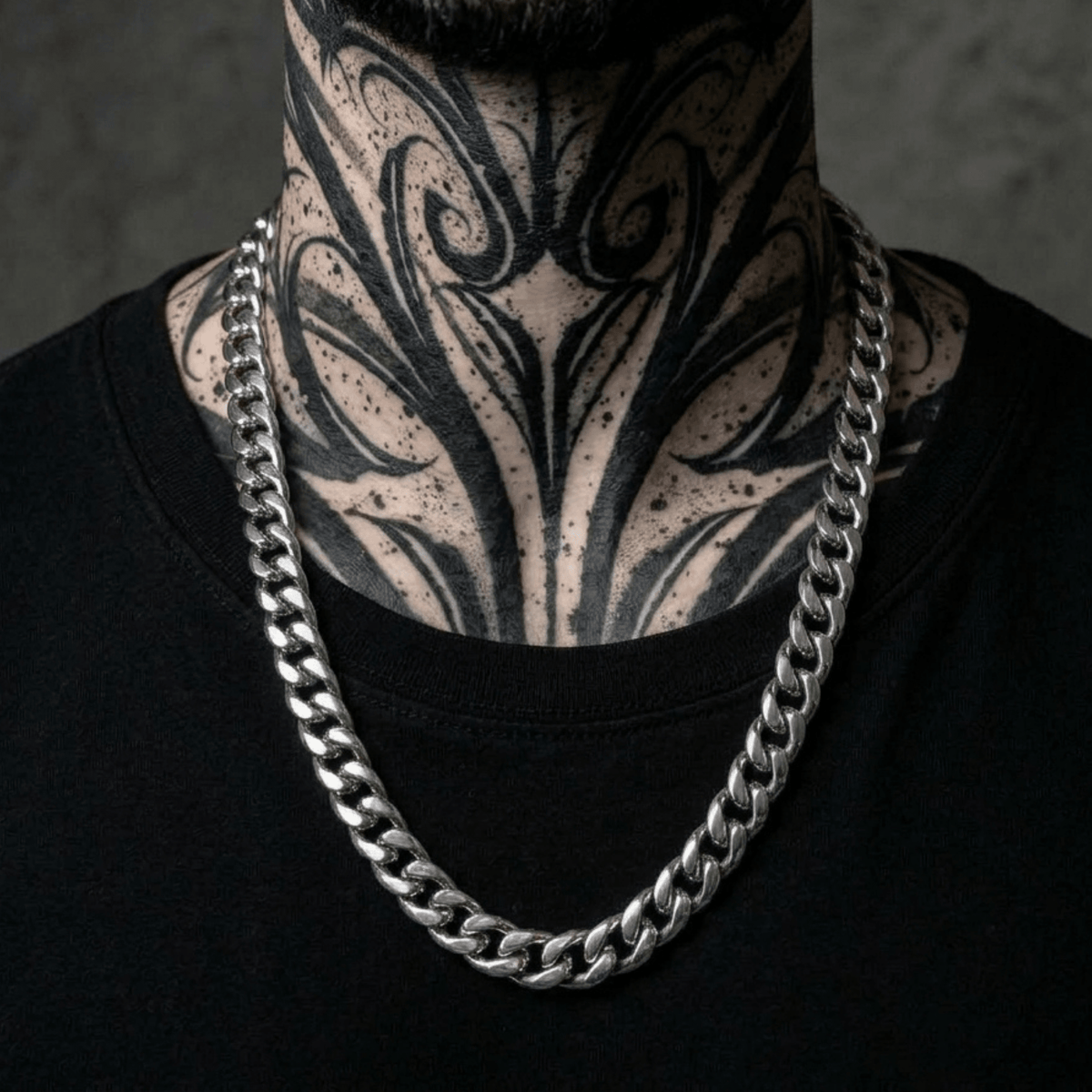 Cuban Link Chain – Stainless Steel Gothic Punk Biker Alternative Jewelry by Chrome Cult
