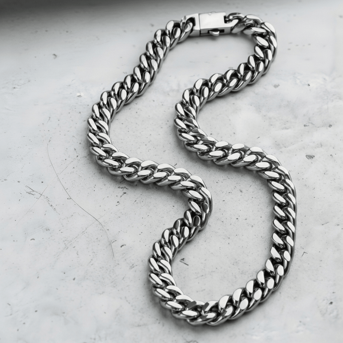 Cuban Link Chain – Stainless Steel Gothic Punk Biker Alternative Jewelry by Chrome Cult