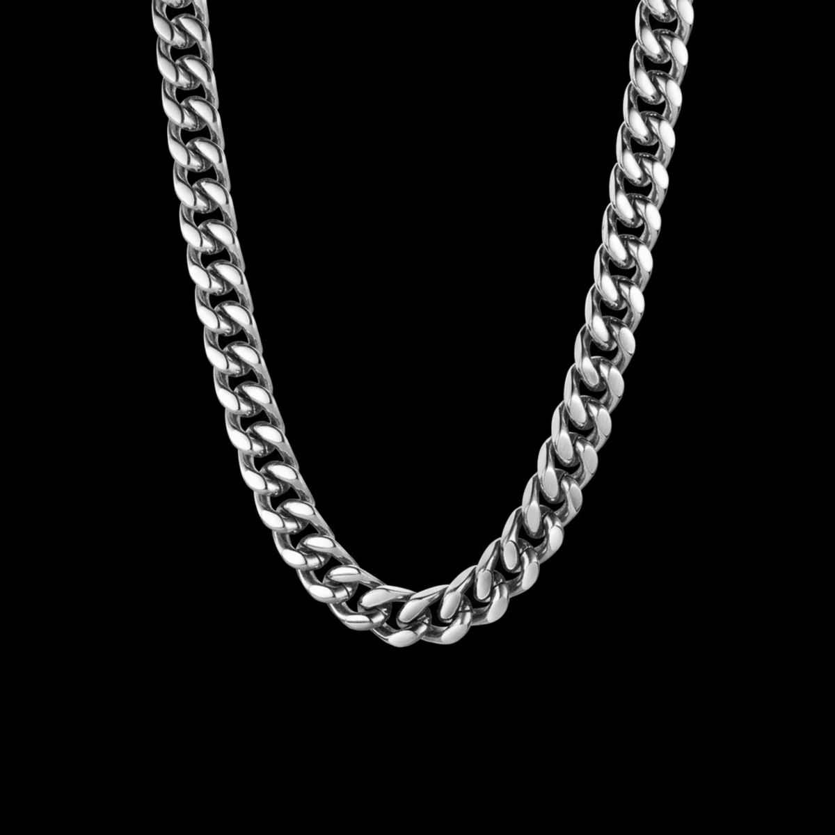 Cuban Link Chain – Stainless Steel Gothic Punk Biker Alternative Jewelry by Chrome Cult