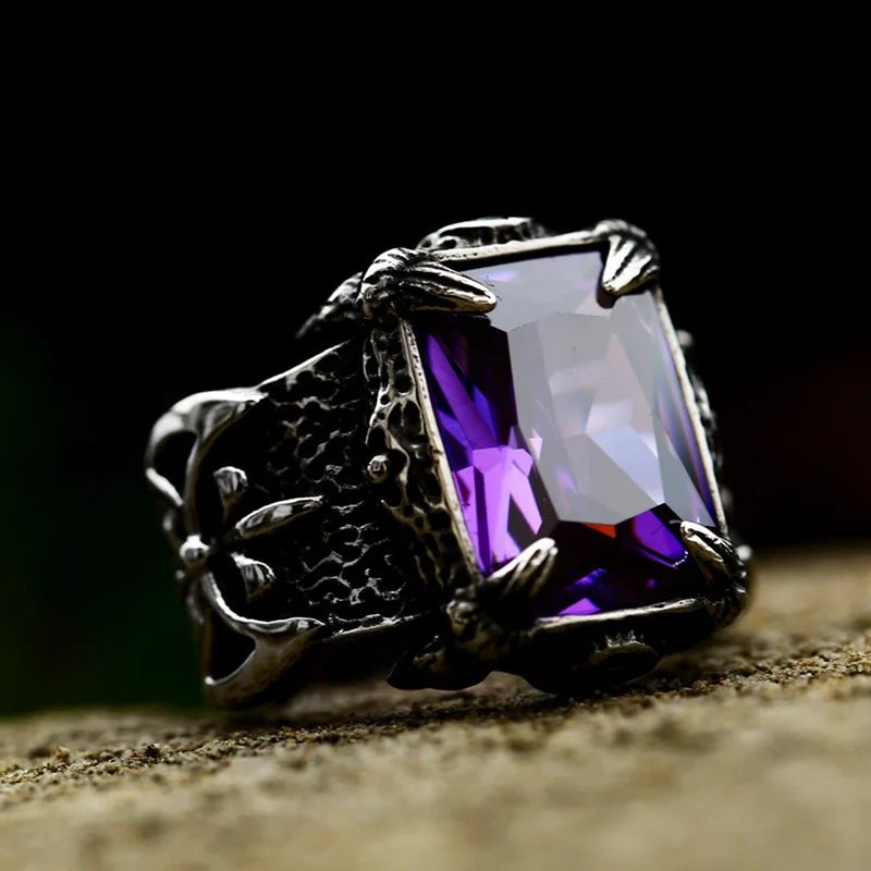 Dark Viking Signet Ring – 316L Stainless Steel Gothic Jewelry by Chrome Cult