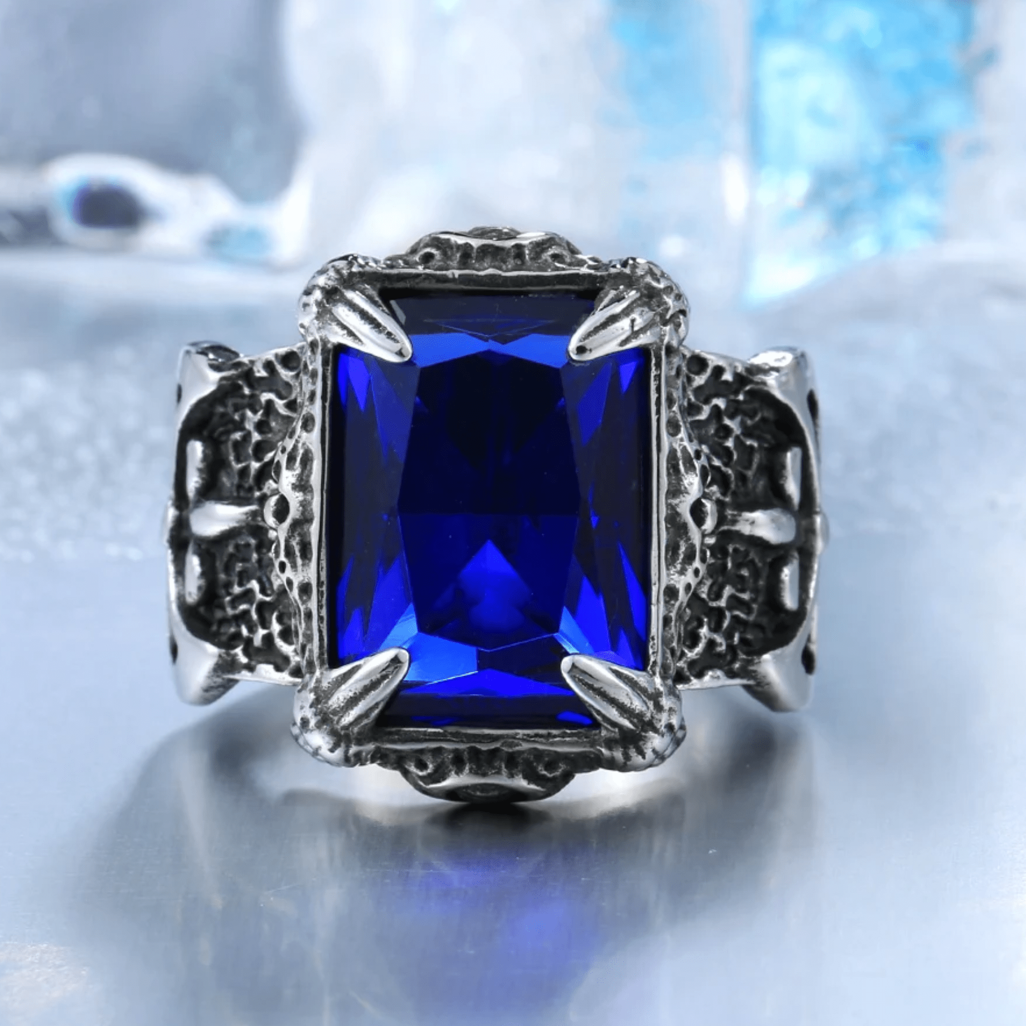 Dark Viking Signet Ring – 316L Stainless Steel Gothic Jewelry by Chrome Cult