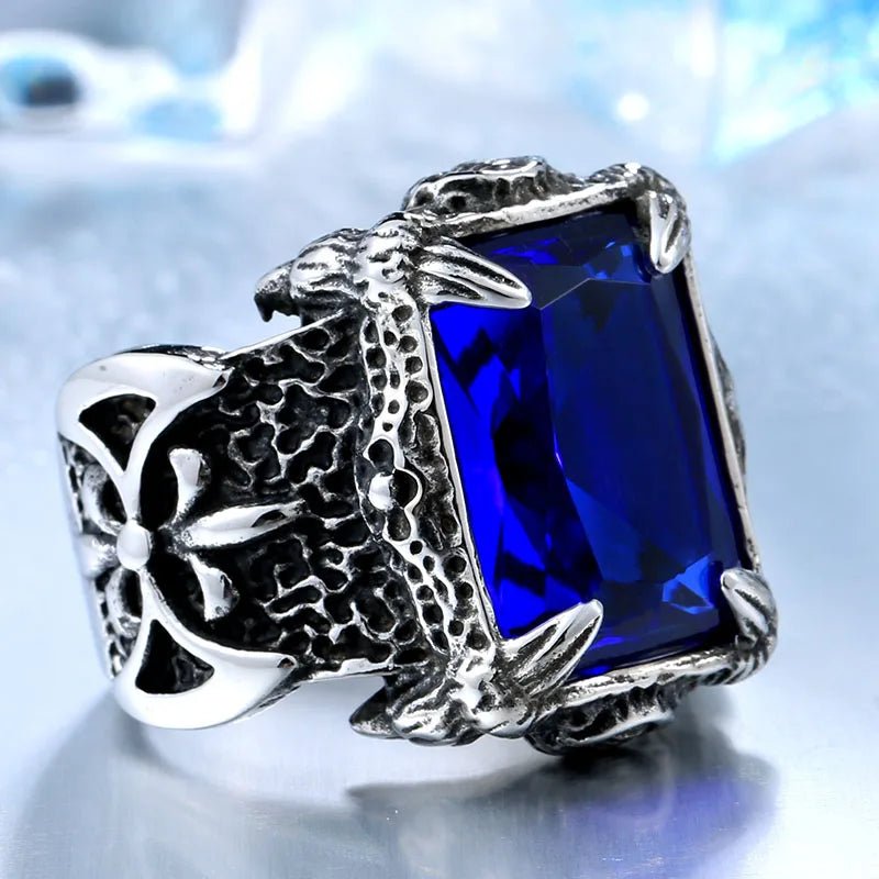 Dark Viking Signet Ring – 316L Stainless Steel Gothic Jewelry by Chrome Cult