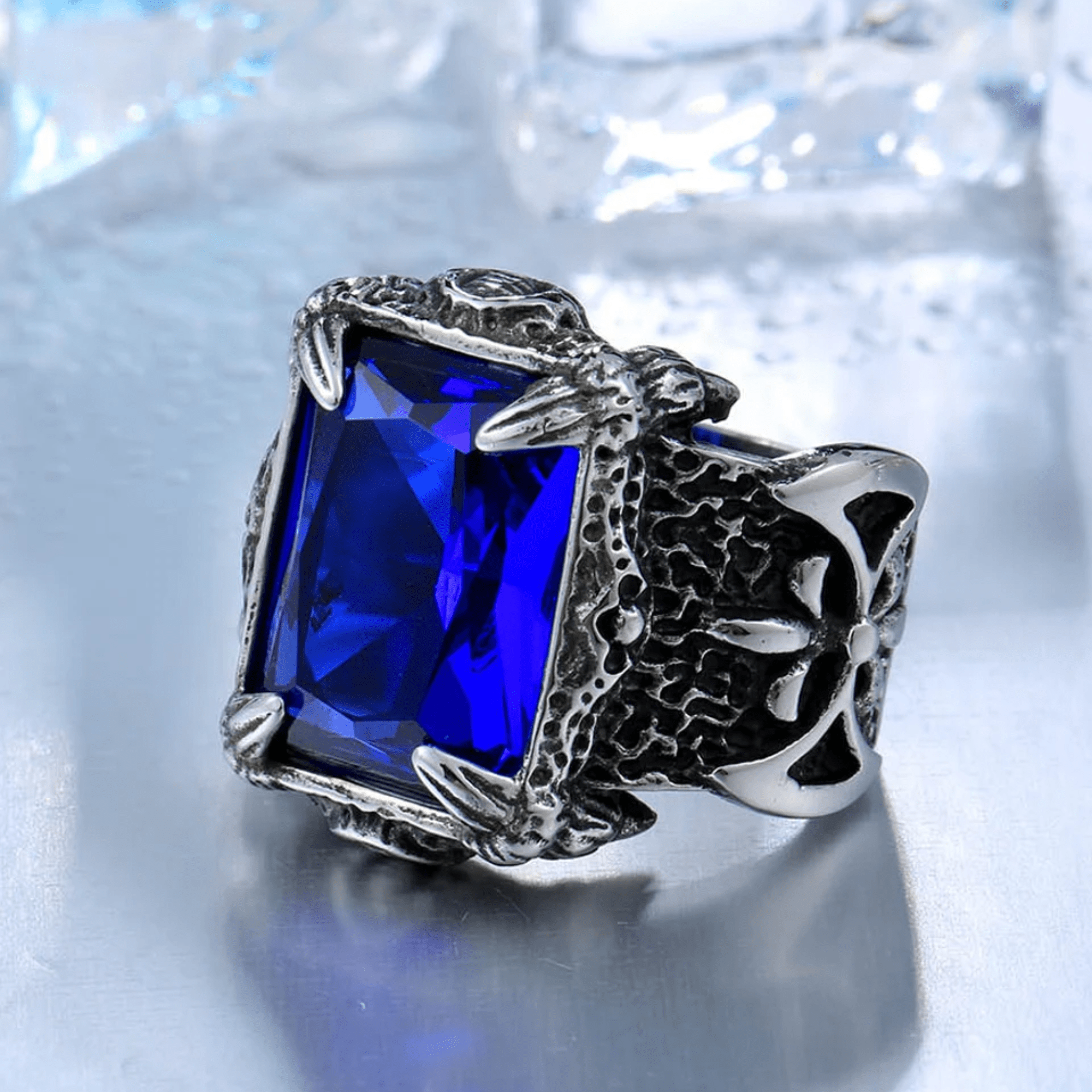 Dark Viking Signet Ring – 316L Stainless Steel Gothic Jewelry by Chrome Cult