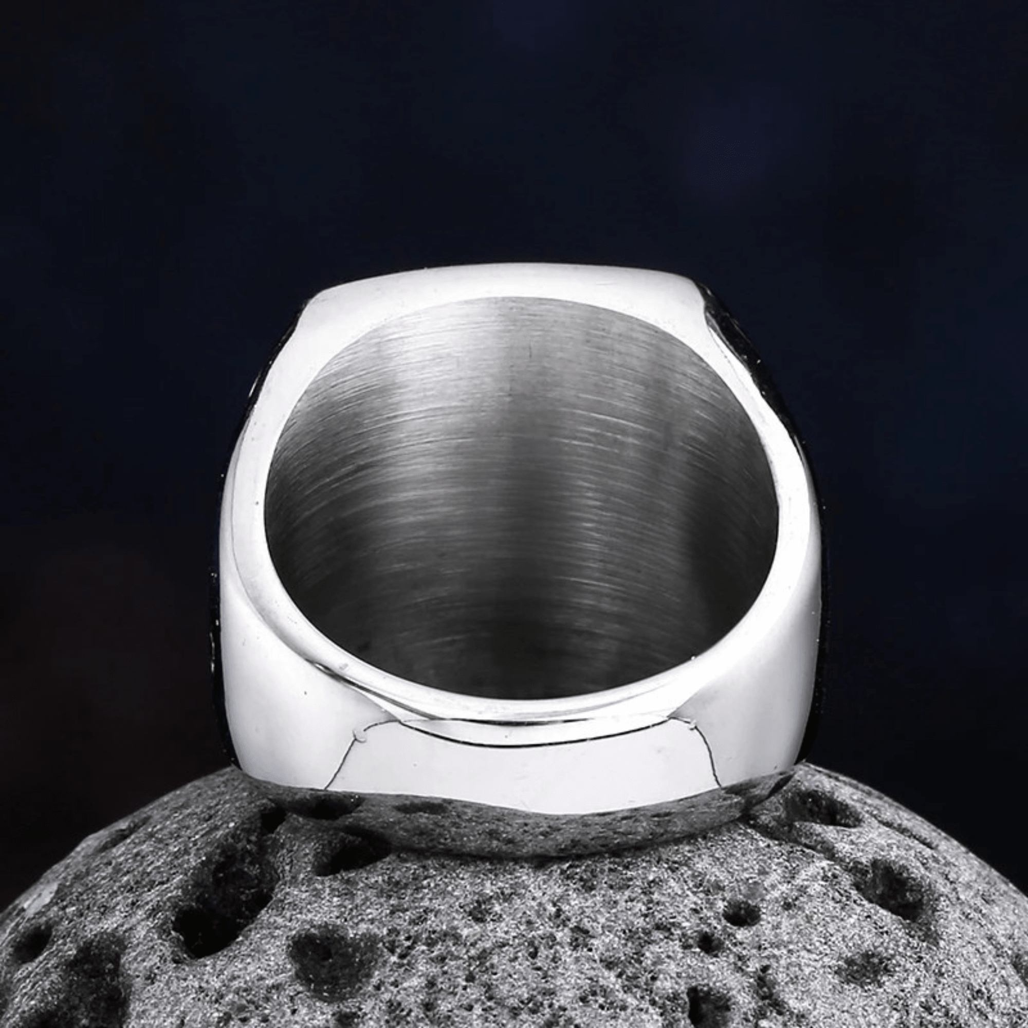 Masonic Oath Signet Ring – 316L Stainless Steel Gothic Jewelry by Chrome Cult