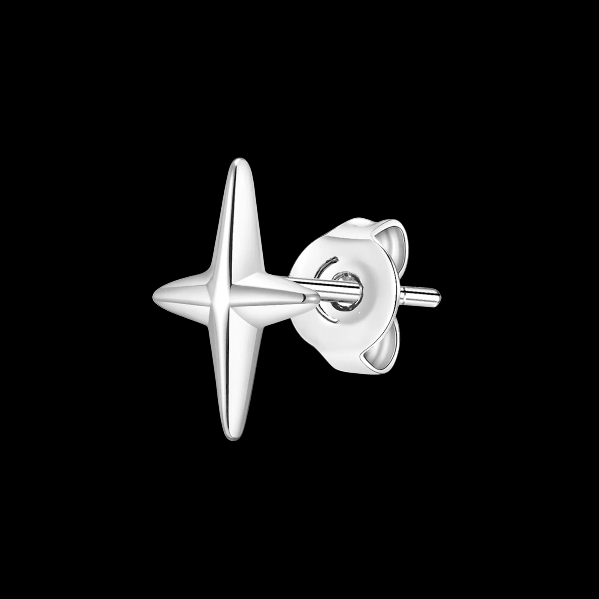 Nightstar Stud Earrings – 316L Stainless Steel Gothic Jewelry by Chrome Cult