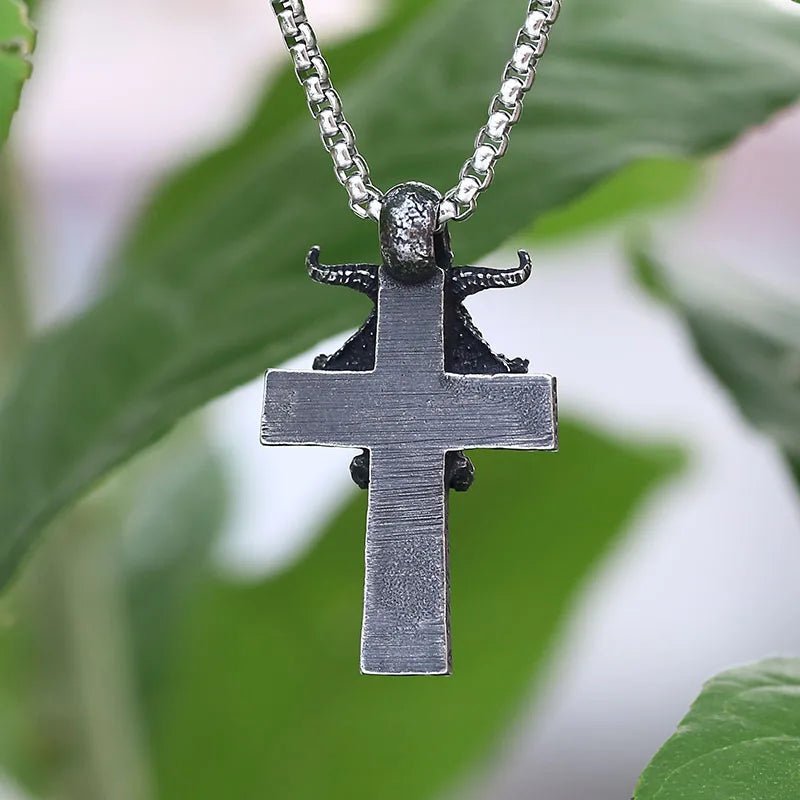 Omen of the Black Rite Pendant – 316L Stainless Steel Gothic Jewelry by Chrome Cult